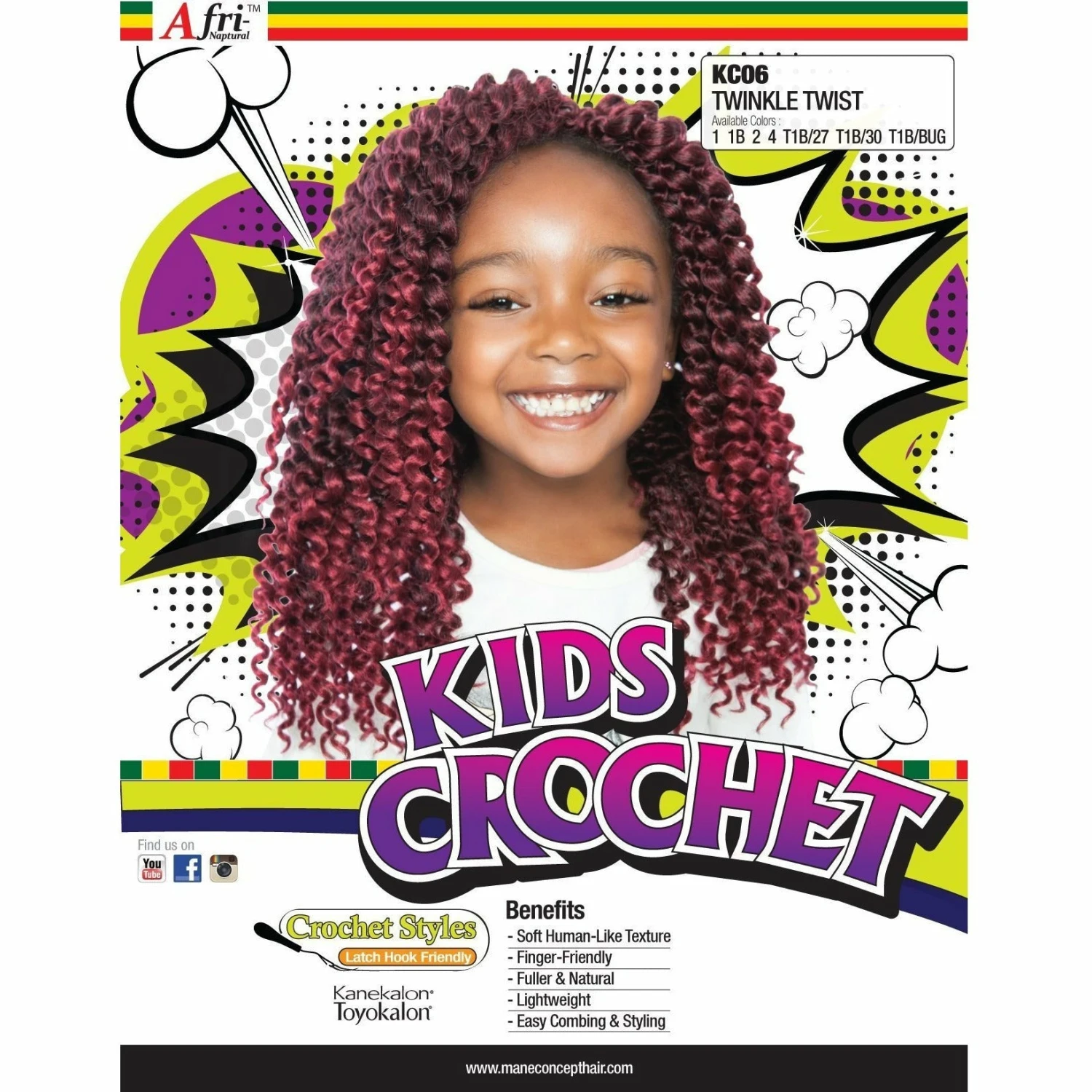 Afri-Naptural Kids Crochet Twinkle Twist (KC06) 1 Afri-Naptural Kids Crochet Twinkle Twist (KC06)