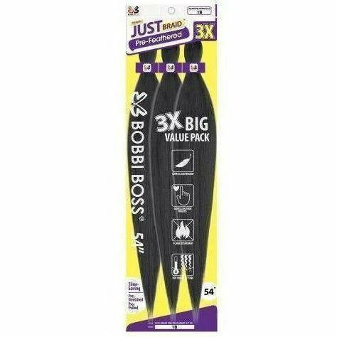 Bobbi Boss: 3X Just Braid Pre-Feathered 54" - FINAL SALE 2 Bobbi Boss: 3X Just Braid Pre-Feathered 54" - FINAL SALE - Image 2