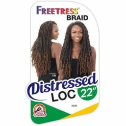 FreeTress: Distressed Loc 22" Crochet Braids -Beauty Depot Shop freetress crochet hair freetress distressed loc 22 28501882470486