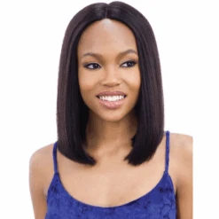 Mayde Beauty: Human Hair 5" Lace And Lace Front Wig - Blunt Bob 14"