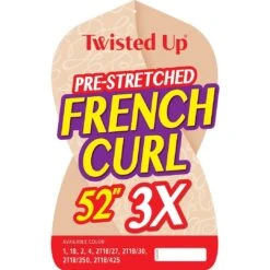 Beauty Depot Shop -Beauty Depot Shop outre pre stretched outre 3x twisted up diy prestretched braid french curl 52 31644490891350