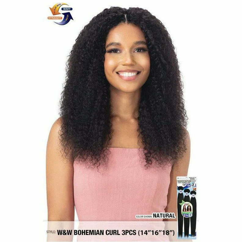 Shake N' Go: Nature W&W Bohemian Curl 3PCS (14"16"18") 1 Shake N' Go: Nature W&W Bohemian Curl 3PCS (14"16"18")